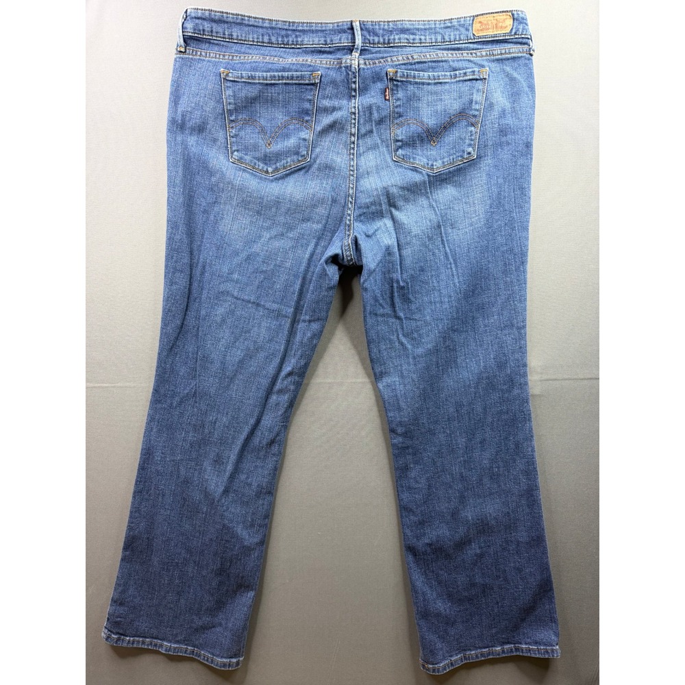 Levi's Bootcut Jeans Womens Blue Mid Rise Stretch 40x30